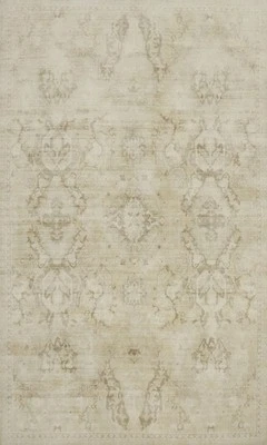 Transitional Beige Silk Carpet Handmade Oushak Style Rug 5x8 Ft Indian Area Rug - Image 1 of 4