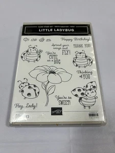 Stampin' Up! LITTLE LADYBUG Cling Stamp Set - New Damaged Case - Picture 1 of 4