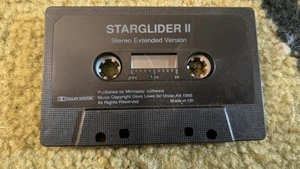 Starglider II DOS IBM Amiga ST AUDIO Cassette **Without Game** - RARE *Untested* - Zdjęcie 1 z 1