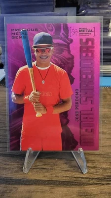 2022 Skybox Metal Universe Champions Jose Perdomo /75 Metal Shredders PMG Pink - Image 1 of 2