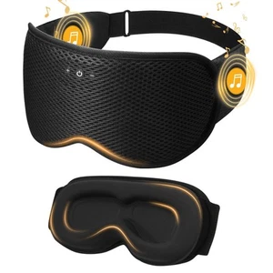 3D Contoured Sleep Mask with Bluetooth Headphones, Eye Masks for Sleep, Sleep... - Picture 1 of 7