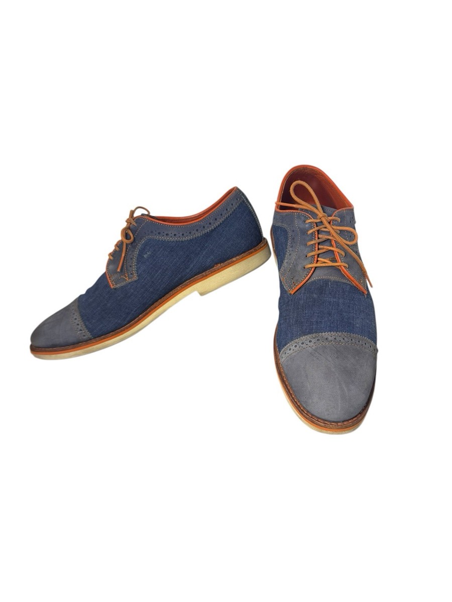 Allen Edmonds Baton Rouge Blue And Denim Cap Toe Dress Shoes 3711 US 12 B Allen Edmonds Blue Oxford Dress Shoes for Men for sale | eBay main image 4