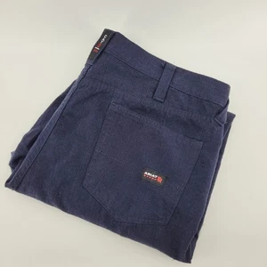 Ariat FR M4 Pants Mens 36x30 Navy Relaxed Straight Welding Work Flame Resistant - Picture 1 of 11