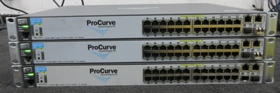 LOTE DE 3 Switch PoE Gerenciado Ethernet HP ProCurve 2610-24-PWR J9087A 24 Portas - Imagem 1 de 3