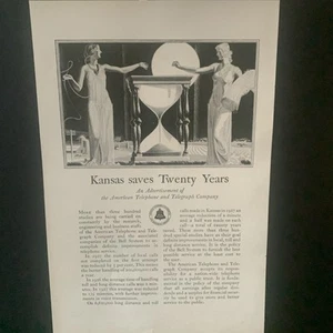 Vintage 1928 Klingelanlage Kansas spart 20 Jahre Werbung Werbung - Bild 1 von 2