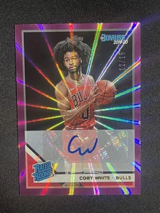 Donruss Choice Coby 2019-20 blanco púrpura clasificación láser novato automático/15 - Imagen 1 de 2
