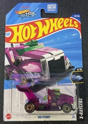 HOT WHEELS 2025 / Rig Storm / #110 - X-Raycers (Purple) / TREASURE HUNT - Image 1 of 2