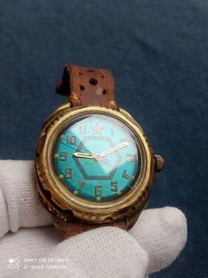 Watch Military Vostok Komandirskie Mechanical USSR Wostok Soviet Army Blue Dial - Image 1 of 4