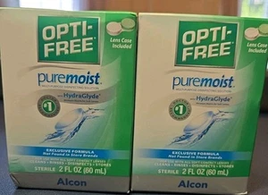 OPTI-FREE Pure Moist Multi-Purpose Solution HydraGlyde 2oz Damaged Box  - Picture 1 of 3