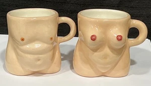 Vintage Art Ceramic Boob Mug Breast MCM Retro Nude Woman & man  - Picture 1 of 10
