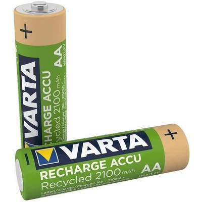 [56816 101 402] VARTA Lot de 2 Piles rechargeables NiMH "RECHARGE ACCU Recycl... - Photo 1/3