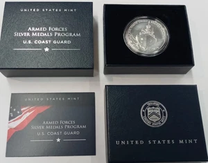United States Mint Armed Forces 1oz .999 Silber Medaille U.S. Coast Guard OGP & COA - Bild 1 von 1