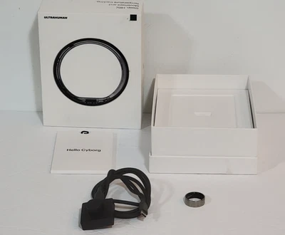 ULTRAHUMAN Smart Ring AIR Size 9 RAW TITANIUM Ultra Human Sleep Tracker TESTED - Image 1 of 4