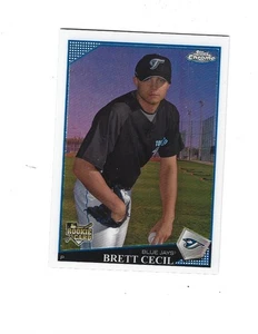 Topps Chrome Refractors #217 2009 Brett Cecil Toronto Blue Jays - Imagen 1 de 2