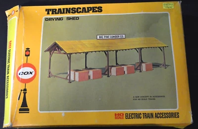 Cox Trainscapes HO Scale Big Pine Lumber Yard Drying Shed Open Box - Image 1 of 4