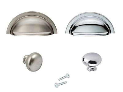 CUP HANDLE OR MEDIUM CABINET KNOB - CUPBOARD KITCHEN WARDROBE DOOR DRAWER - Image 1 of 3