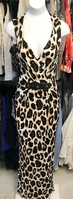 Vestido Vaina BLUMARINE CRUISE / ITALIA Estampado Leopardo Sin Mangas Talla 42 $1050 Foto 1 de 4