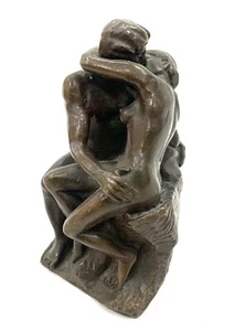Statuette der Kuss Rodin aus Bronze - 11 CM - Bild 1 von 3