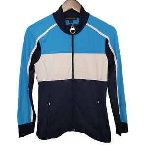 Boston Proper Womens Colorblock Active Performance Jacket Size S NWOT - Picture 1 of 12