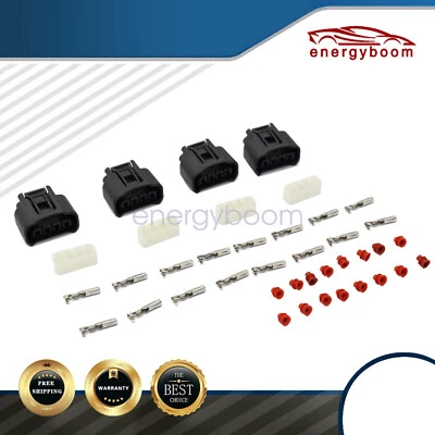 4X Ignition Coil Plug Connector Kit fit For 2006-2010 Toyota Yaris  Matrix - Imagem 1 de 4