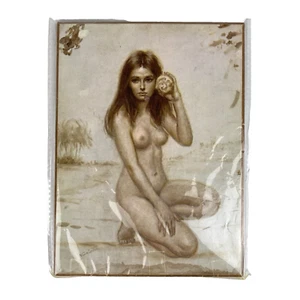 VINTAGE Girl Of Valdarno Joseph Wallace King VINCIATA Print 5"x8" lovemans 1980 - Picture 1 of 9