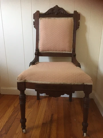 Antique Victorian Eastlake Side Chair Cover