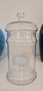 "Frasco de caramelo de regaliz boticario farmacia de vidrio transparente vintage aceite de baño con tapa 10""" - Imagen 1 de 6