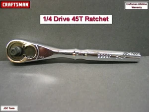 Craftsman 45T 1/4 inch Drive Quick Release Ratchet Handle - 99967 - Full Polish - Picture 1 of 1