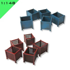 5x 3D printed STILLAGE CONTAINER 1:148, N gauge Model Miniature Scenery Layout - Picture 1 of 17