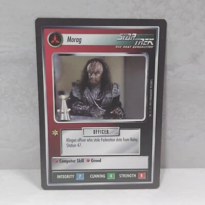 1994 Star Trek The Next Generation TCG CCG MORAG Black Border - Image 1 of 2