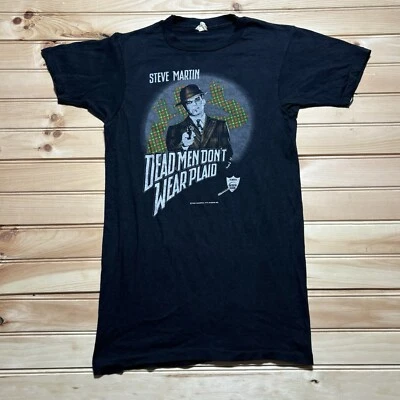 Camisa Universal Vintage Años 80 Steve Martin Hombre Muerto No Usar Cuadros 1982 Talla S Foto 1 de 4