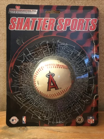 Shatter Sports Baseball Anaheim Angels Rico Industries Fake Ball Window Sticker Cover