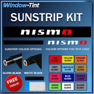 Pegatina para parabrisas de coche con tira solar brillante o mate para Nismo Sunstrip - Imagen 1 de 15