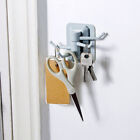 4 Hook Self Adhesive Wall Hook Swivel Power Bearing Stick Towel Rack Hanger  _SE