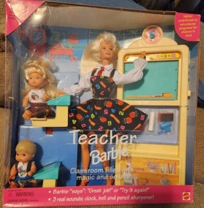 1995 Mattel Teacher Barbie Doll Set #13914 New - Picture 1 of 3