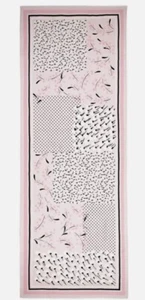NUEVO CON ETIQUETAS BUFANDA KATE SPADE Pink Sea Breeze Patchwork Oblongo - Imagen 1 de 5