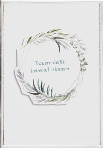 Beileid Kondolenz Trauerkarte mit Briefumschlag Prisma Collection unverpackt Tra - Bild 1 von 1