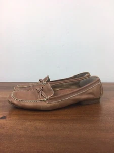 Karen Scott Wendy Loafer Flat Shoes Brown Leather Slip On Moc Toe Women’s 5.5M - Picture 1 of 13