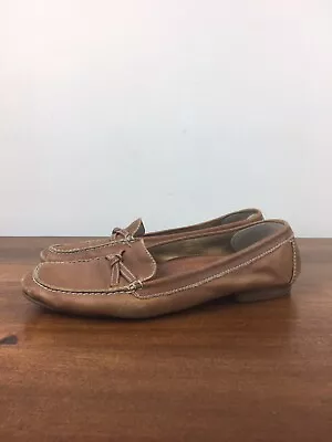 Karen Scott Wendy Loafer Flat Shoes Brown Leather Slip On Moc Toe Women’s 5.5M - Изображение 1 из 4