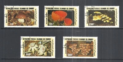 КОМОРСКИЕ ОСТРОВА СКОТТ 623 - 627 Б/У НАБОР - 1985 ГРИБЫ ВЫПУСК - Изображение 1 из 2