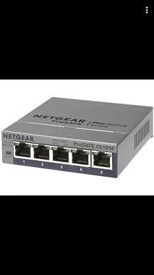 NETGEAR GS105E 5-port Gigabit Ethernet Switch - switch - 5 ports - Image 1 of 4