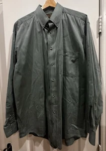 Camisa Eddie Bauer Para Hombre Grande Verde Abotonada Exterior Manga Larga Algodón - ¡Bonita!! - Imagen 1 de 3
