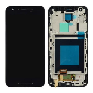DISPLAY +TOUCH SCREEN +COVER FRAME PER LG GOOGLE NEXUS 5X H791 CORNICE NERO - Foto 1 di 1