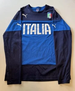 2014 Puma Italy Long Sleeve Soccer Futball Training Jersey Size XL - Picture 1 of 16
