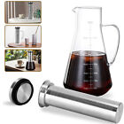Cold Brew Coffee Maker for Iced Coffee & Tea, 1.6L, with Stainless Steel Filter