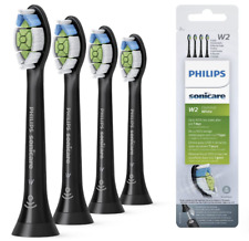 4 Pack W2 Black DiamondClean Toothbrush Heads for Philips Sonicare HX6064/95