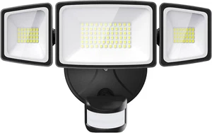 65W LED Security Lights Motion Sensor Light Outdoor, 6500LM, 6500K, IP65 Waterpr - Picture 1 of 9