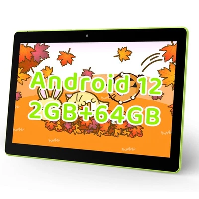10,1" SGIN 64GB Kinder Tablet Android 12 Qude Core Dual Kamera Lernen Geschenk - Bild 1 von 4