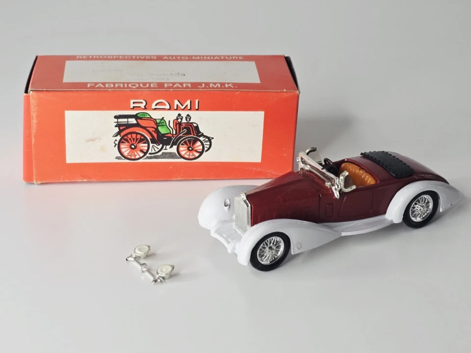 Rami JMK - 1932  Delage Torpedo Roadster - 1:43 With Box - Broken Headlight - Image 1 of 4