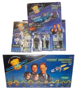 Space Precinct Brogan, Haldane, Podly, Slomo, police bike & board game set - Picture 1 of 21